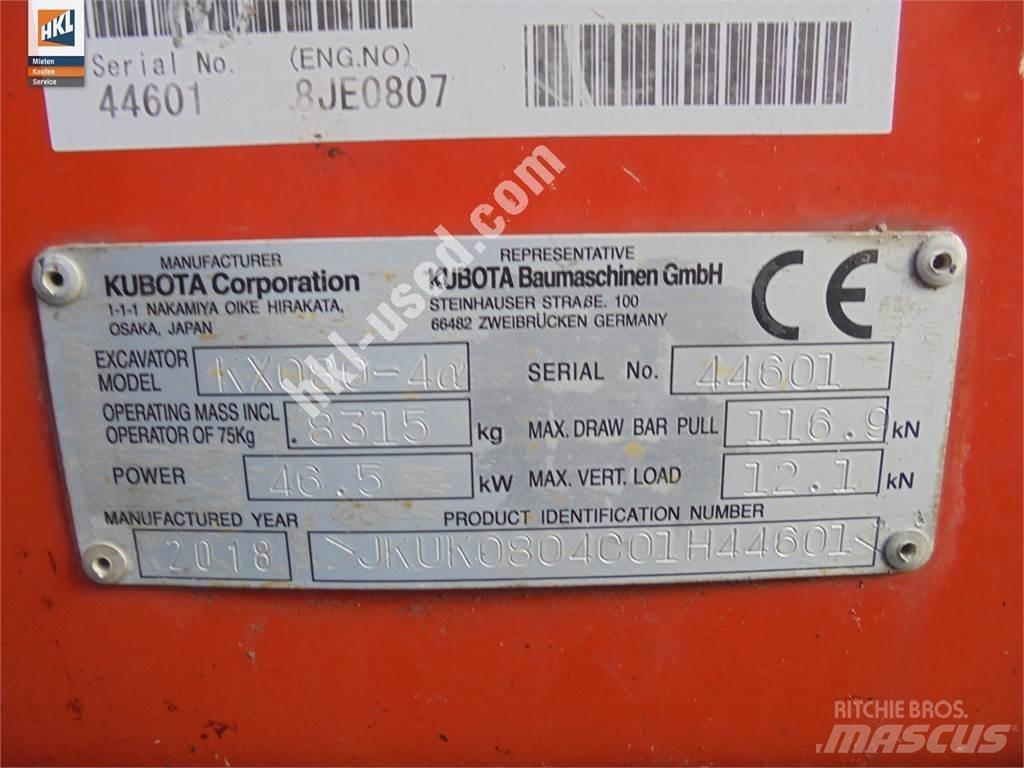Kubota KX 080-4 حفارات صغيرة أقل من 7 طن (حفارات صغيرة)