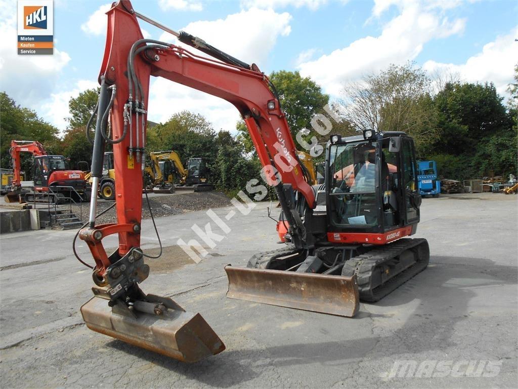 Kubota KX 080-4 حفارات صغيرة أقل من 7 طن (حفارات صغيرة)