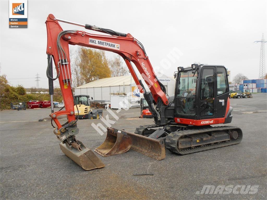 Kubota KX 080-4 حفارات صغيرة أقل من 7 طن (حفارات صغيرة)