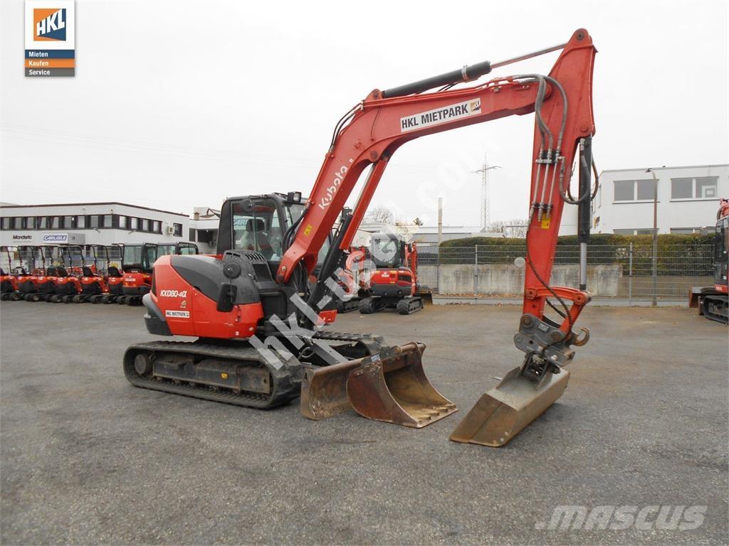 Kubota KX 080-4 حفارات صغيرة أقل من 7 طن (حفارات صغيرة)