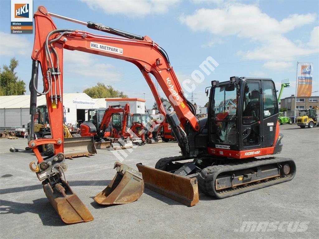 Kubota KX 080-4 حفارات صغيرة أقل من 7 طن (حفارات صغيرة)
