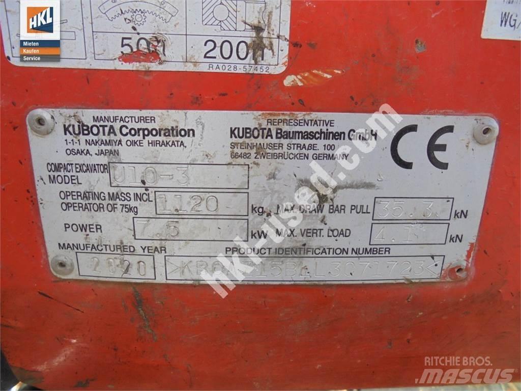 Kubota U 10-3 حفارات صغيرة أقل من 7 طن (حفارات صغيرة)