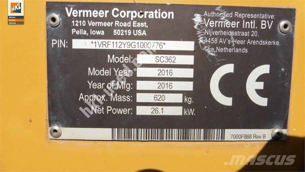 Vermeer SC 362 أخرى