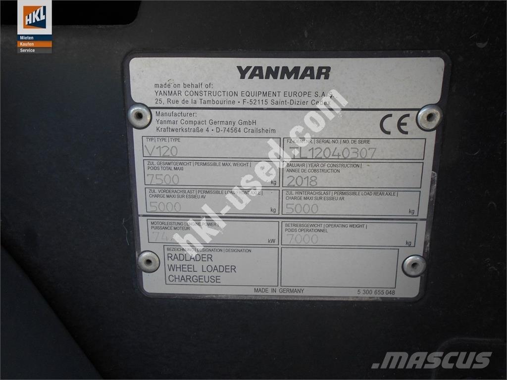 Yanmar V 120 لوادر بعجل