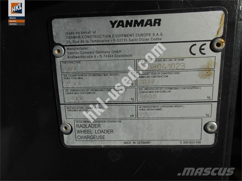 Yanmar V 80 لوادر بعجل