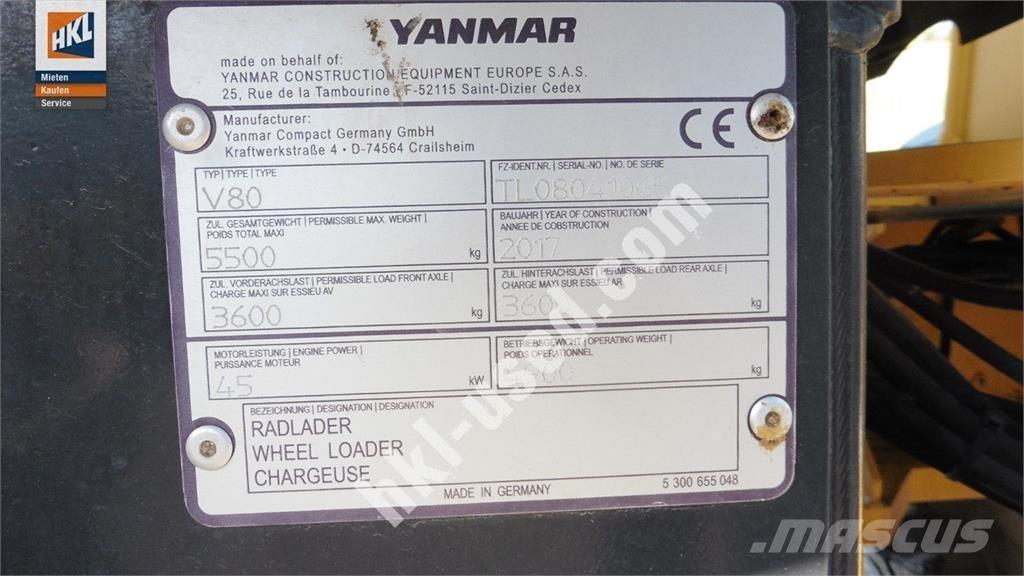 Yanmar V 80 لوادر بعجل