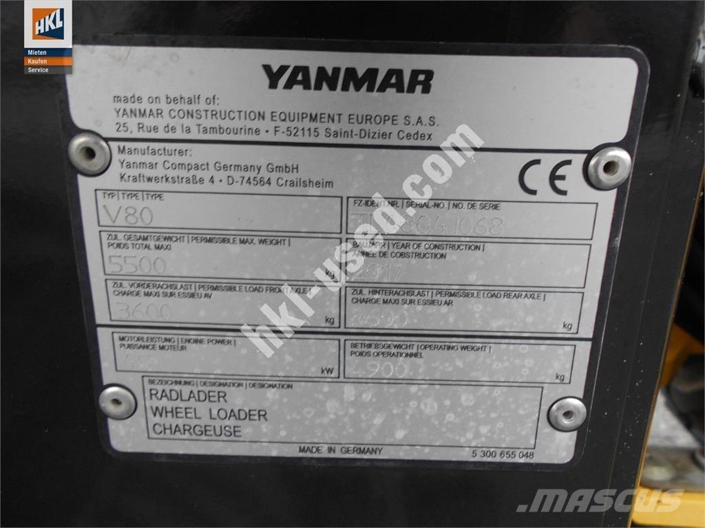 Yanmar V 80 لوادر بعجل