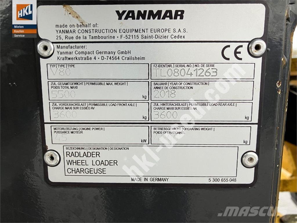 Yanmar V 80 لوادر بعجل
