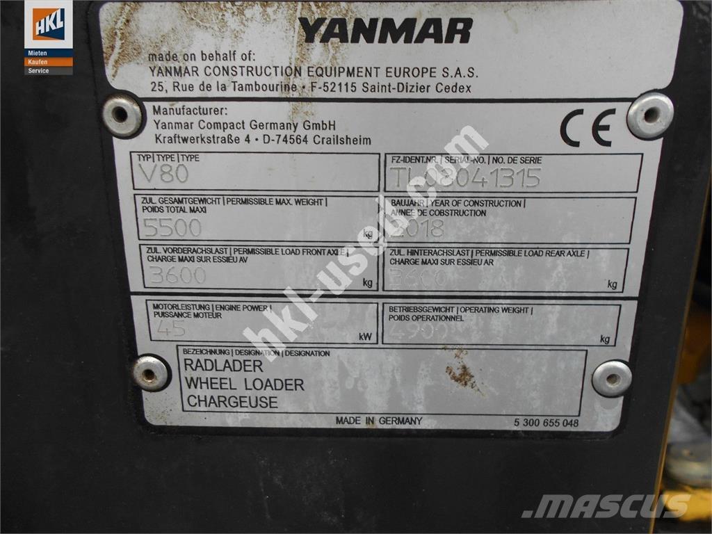 Yanmar V 80 لوادر بعجل