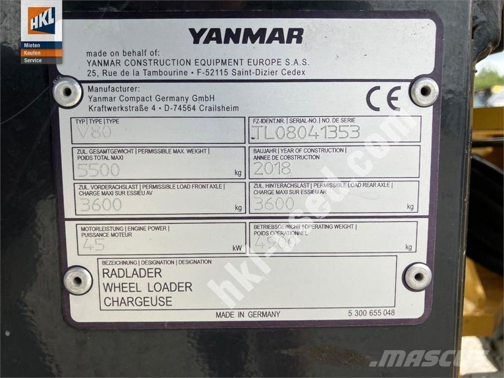 Yanmar V 80 لوادر بعجل