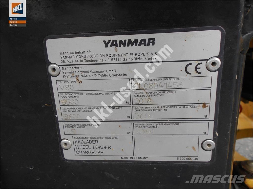 Yanmar V 80 لوادر بعجل