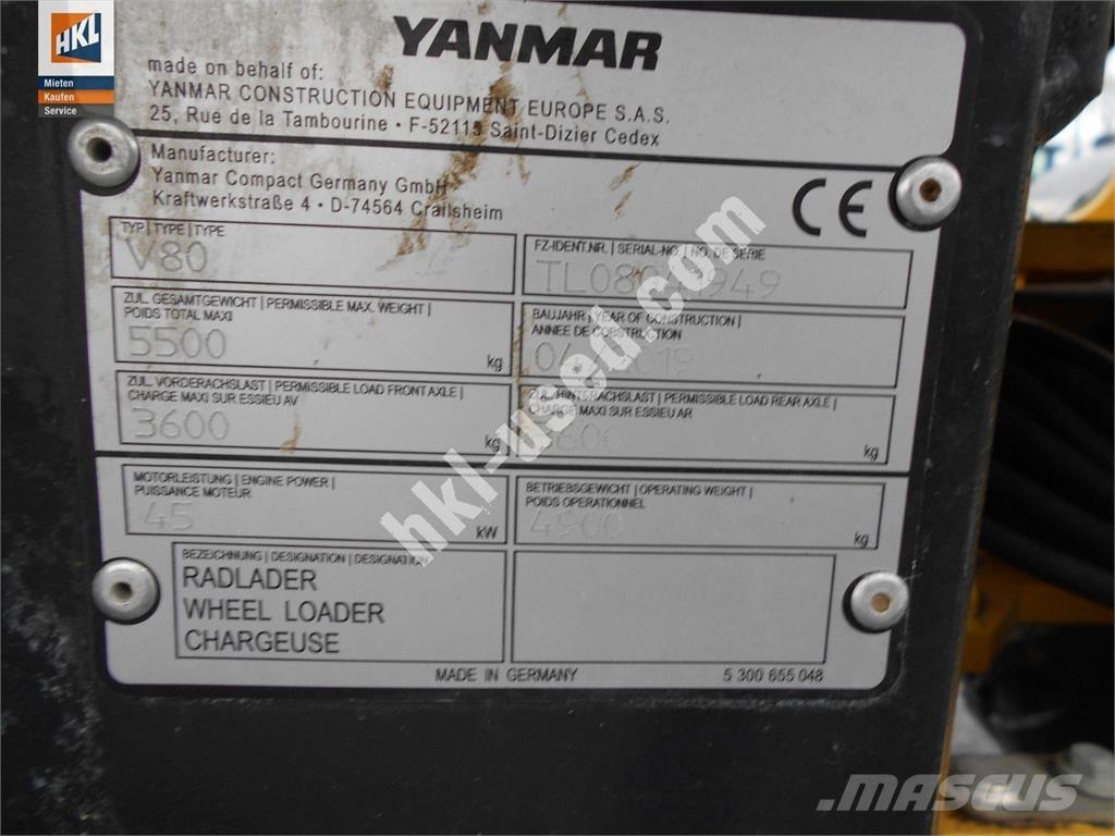 Yanmar V 80 لوادر بعجل