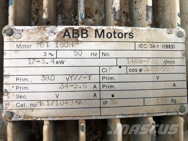  17 kW ABB MBT180M El-Motor محركات