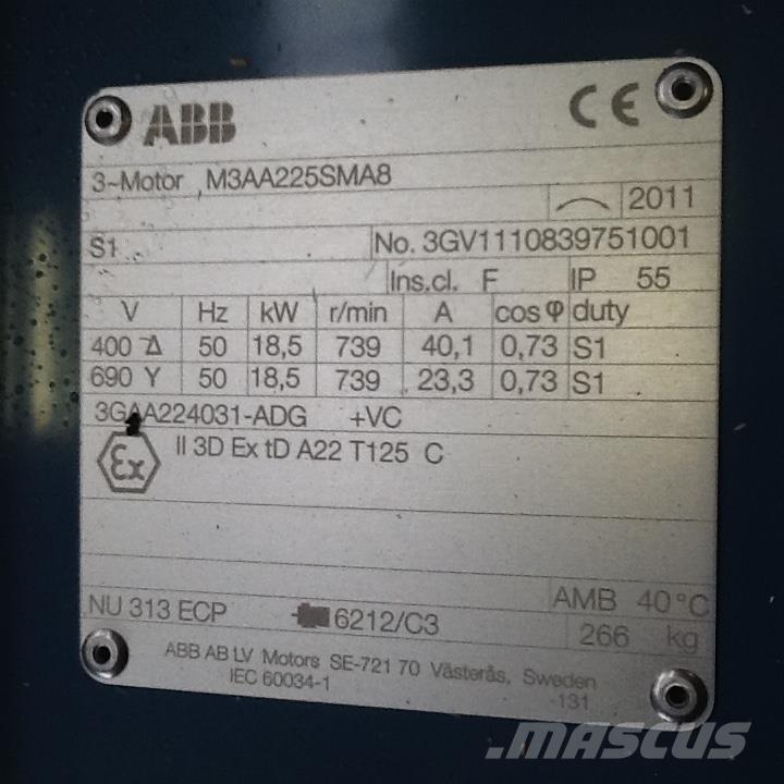  18,5 kW ABB E-Motor محركات