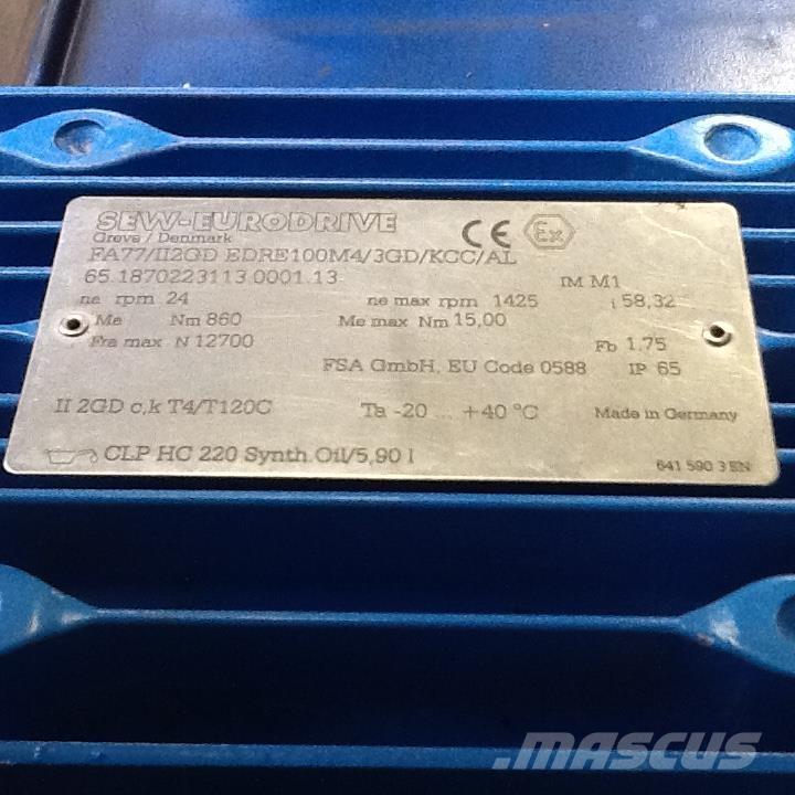  2,2 kW SEW E-motor محركات