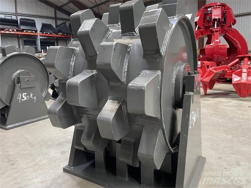  650 mm kompaktorhjul مداحل ذات إطارات هوائية