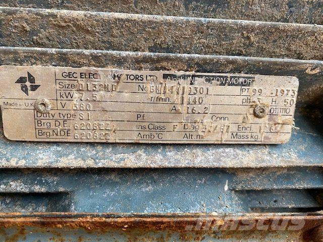  7,5 kW GEC D132ND E-Motor محركات