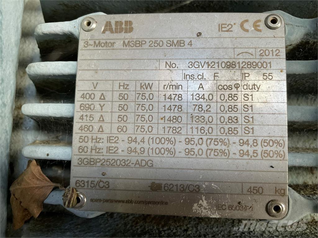  75 kW ABB el-motor محركات