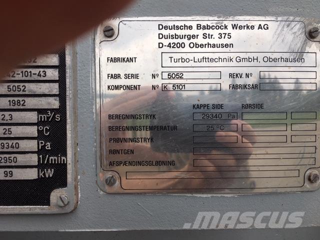  Blæser/suger fabr. TLT مكونات أخرى