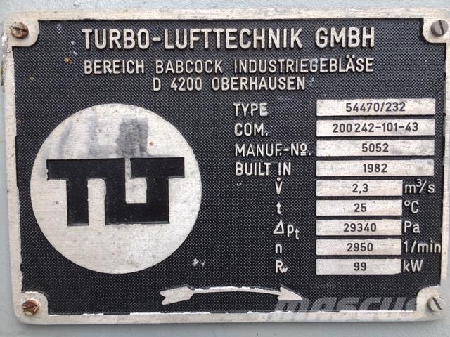  Blæser/suger fabr. TLT مكونات أخرى