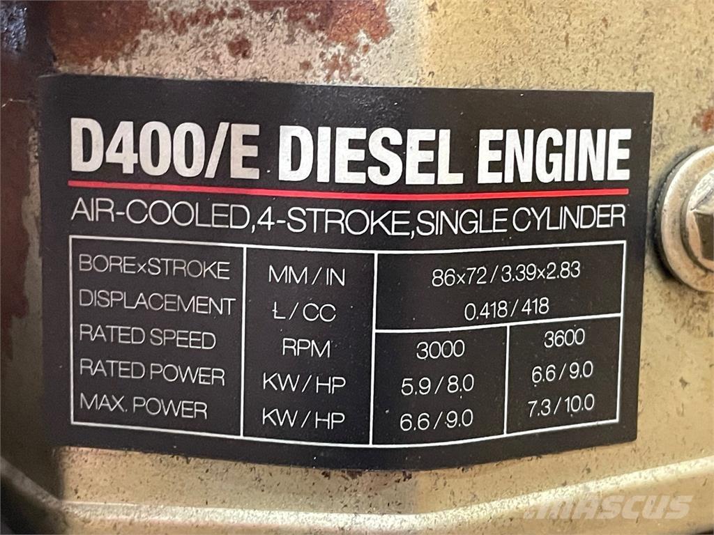  Diesel engine D400/E - 1 cyl. محركات