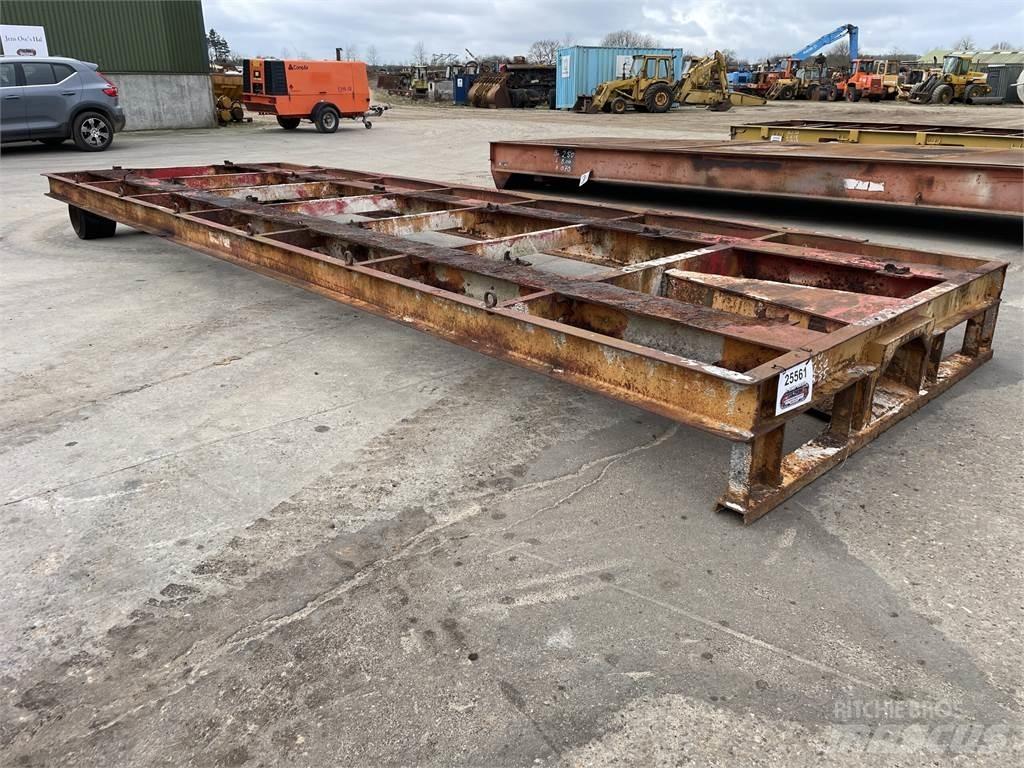 Mafi trailer 20ft - 25 ton نصف مقطورة مسطحة منخفضة