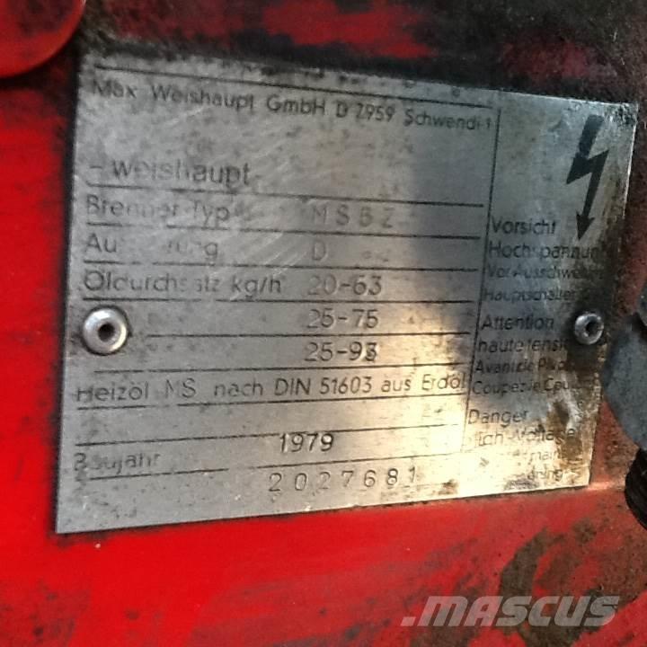  Oliefyr Weishaupt مكونات أخرى