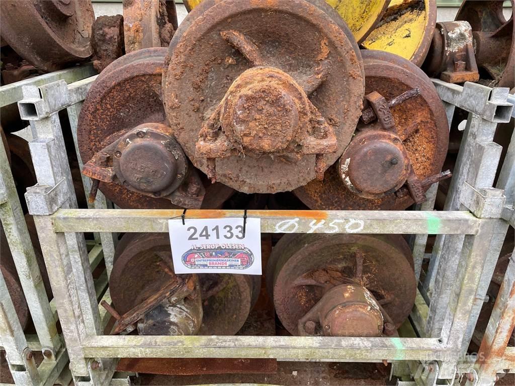  Skinnehjul ø450 mm + flange الإطارات والعجلات والحافات