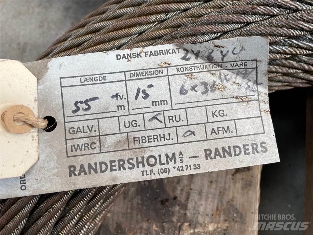  Stålwire Ø15 mm أجزاء ومعدات رافعات