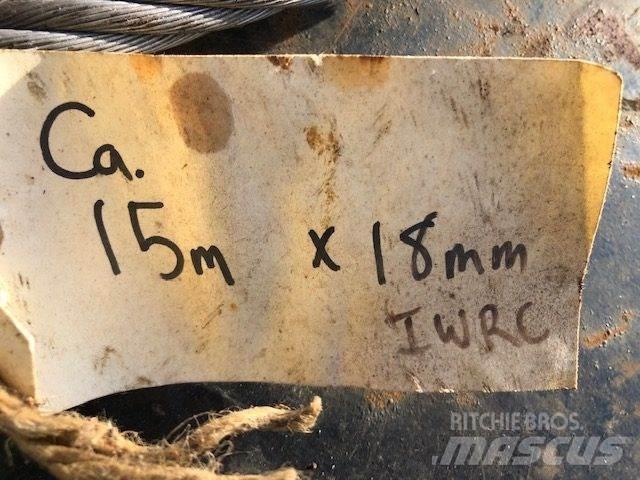  Stålwire Ø18 mm أجزاء ومعدات رافعات
