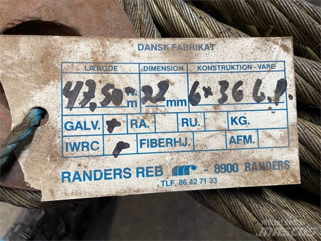  Stålwire Ø22 mm أجزاء ومعدات رافعات