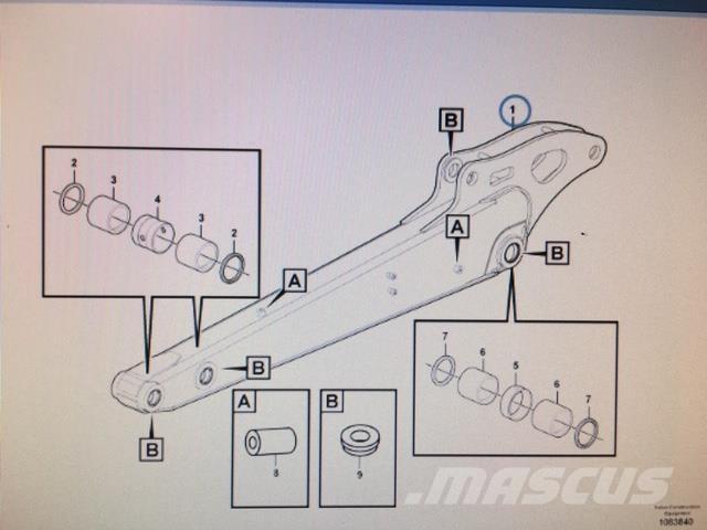  Stik Volvo ECR50D مكونات أخرى