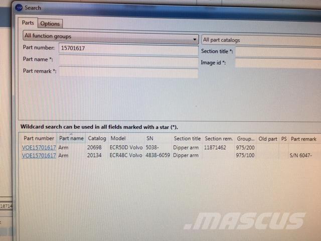  Stik Volvo ECR50D مكونات أخرى