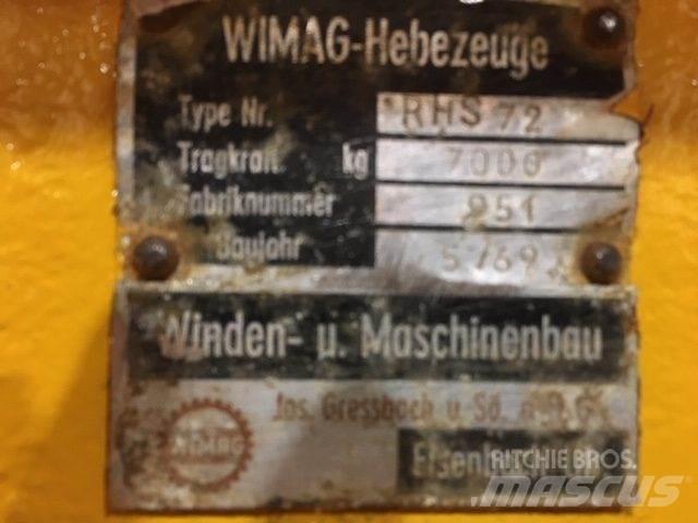  Wimag RHS72 løfteåg - 7 ton أجزاء ومعدات رافعات