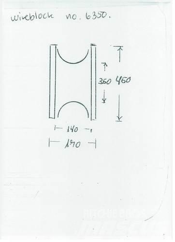  Wireblokke - brugte أجزاء ومعدات رافعات