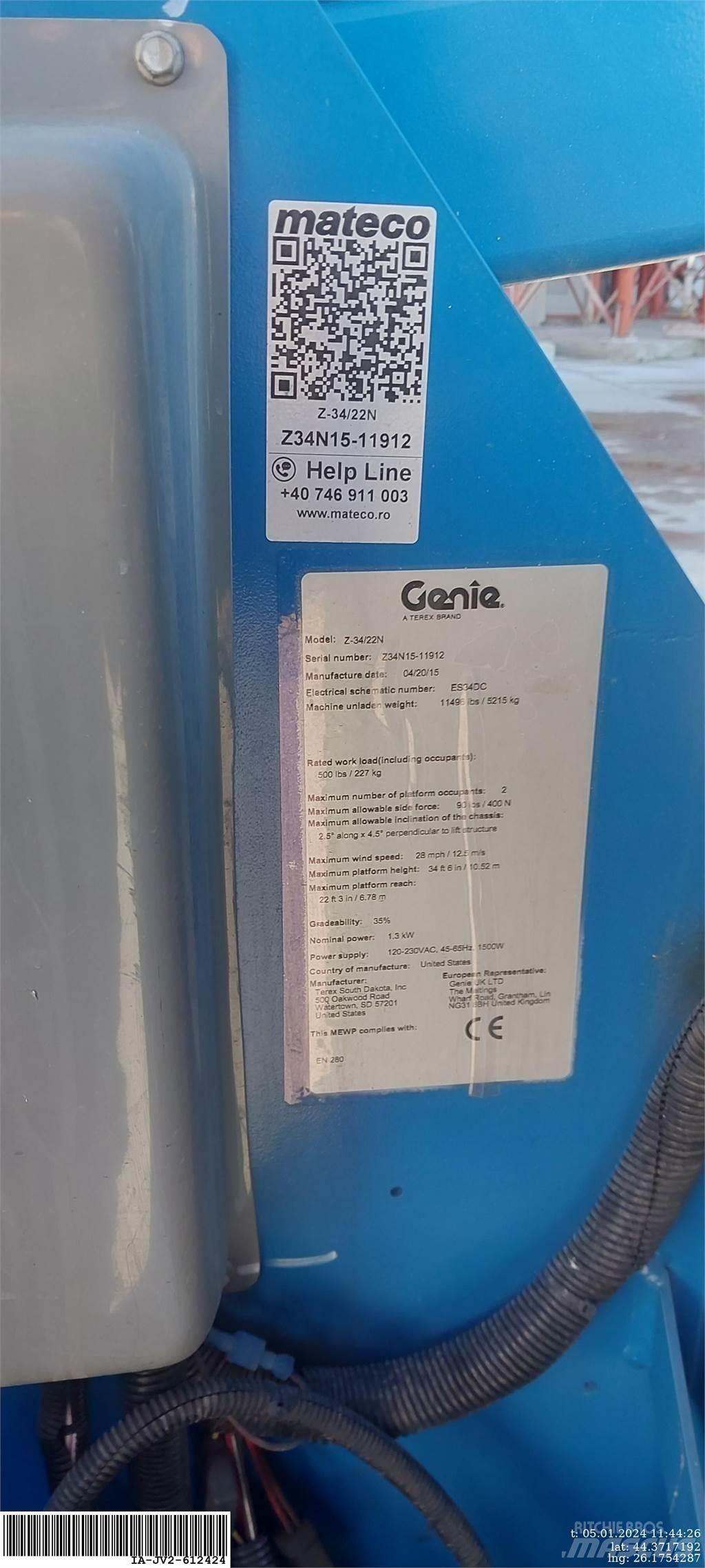 Genie Z-34/22N رافعات سلة مفصلية