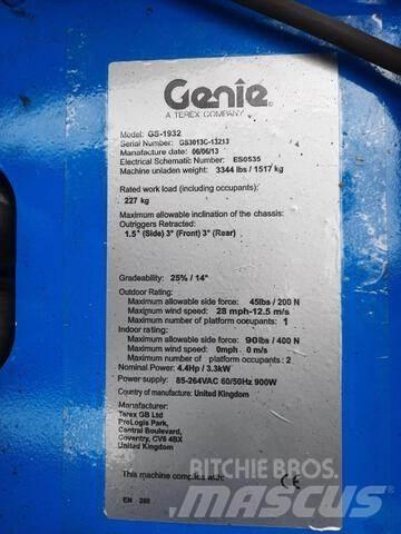 Genie GS1932 رافعات مقصية الشكل