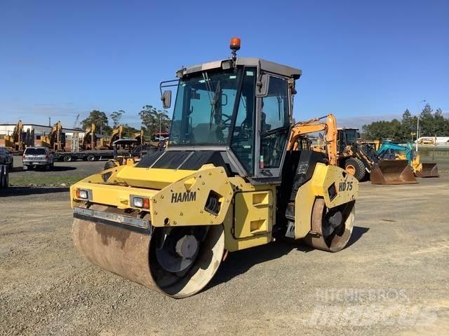 Hamm HD 75 مداحل ثنائية الاسطوانة