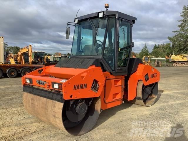 Hamm HD 75 مداحل ثنائية الاسطوانة
