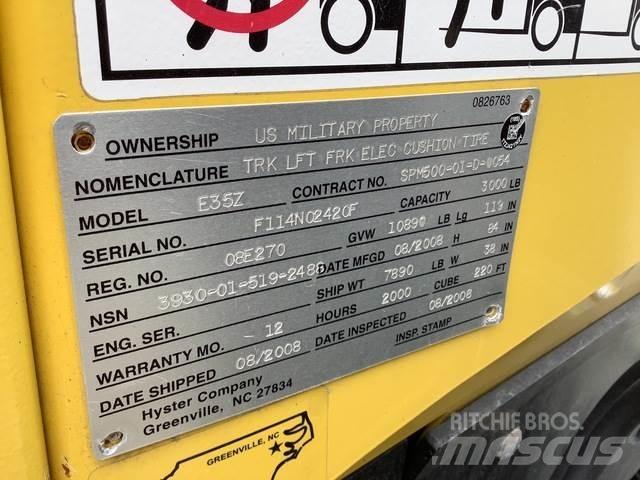 Hyster E35Z شاحنات ذات رافعات شوكية تعمل بالكهرباء