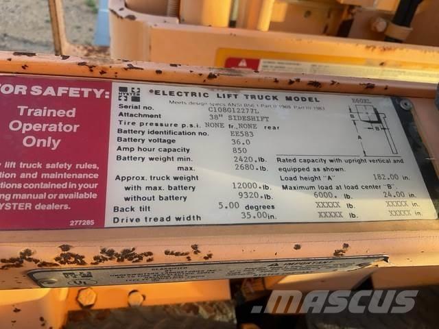 Hyster E60XL شاحنات ذات رافعات شوكية تعمل بالكهرباء