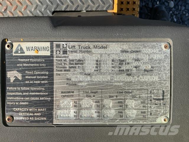 Hyster E65Z-40 شاحنات ذات رافعات شوكية تعمل بالكهرباء