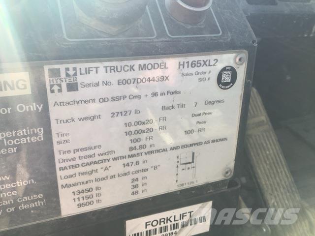 Hyster H165XL2 شاحنات ذات رافعات شوكية - أخرى
