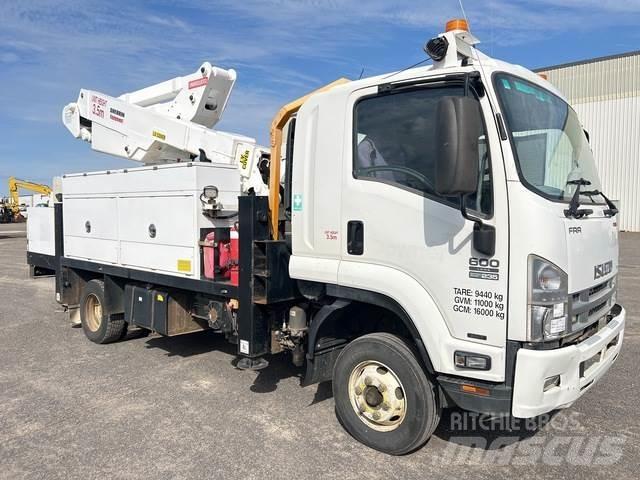 Isuzu FRR600 المنصات الهوائية المثبتة على شاحنة