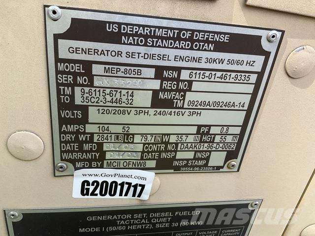 MCII MEP-805B مولدات ديزل