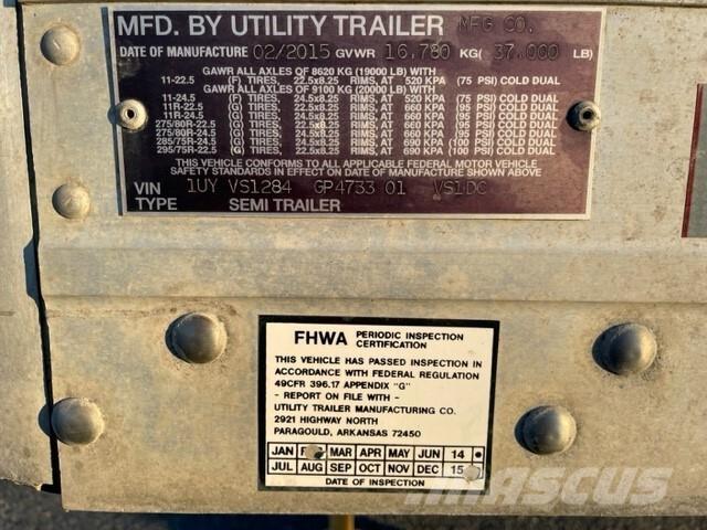 Utility VS1DC مقطورات ذات هيكل صندوقي