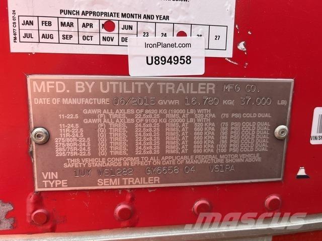 Utility VS1RA نصف مقطورات بدرجة حرارة قابلة للضبط