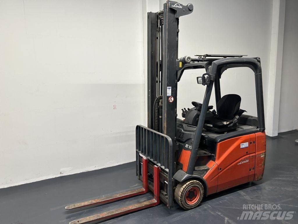 Linde E16H-01 شاحنات ذات رافعات شوكية تعمل بالكهرباء