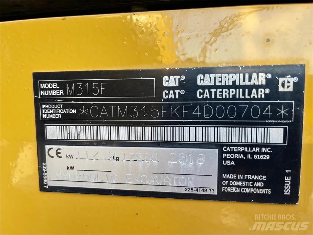 CAT M315F حفارات بعجل