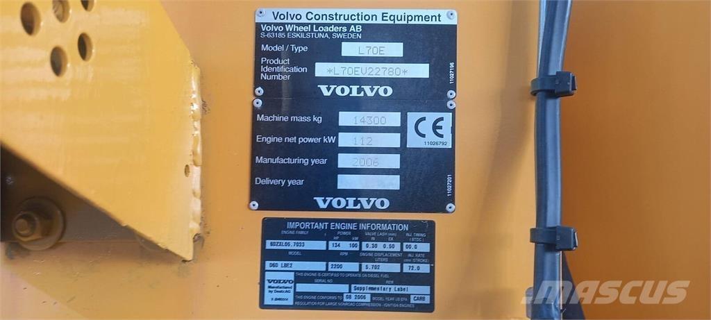 Volvo L70E لوادر بعجل